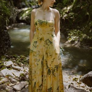 nellie printed maxi dress